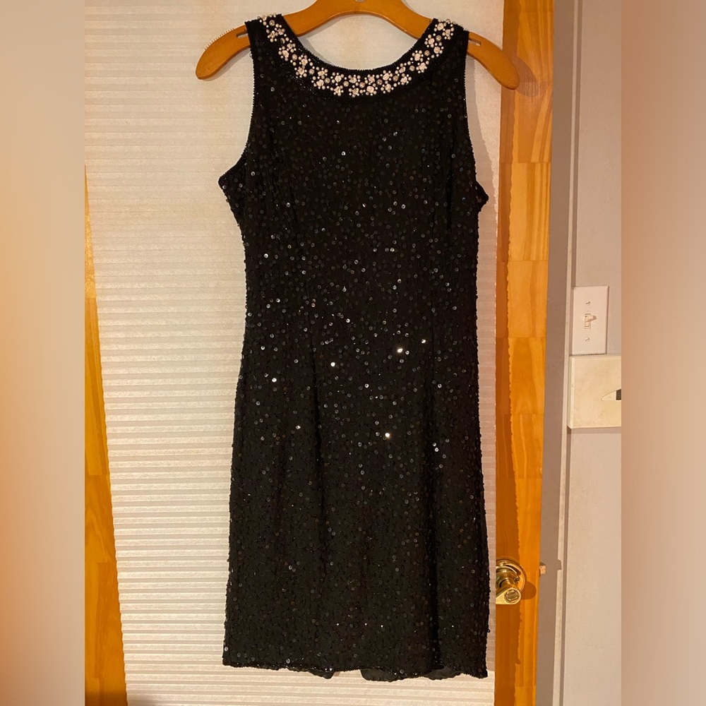 Stenay Black Sequin Embellished Dress